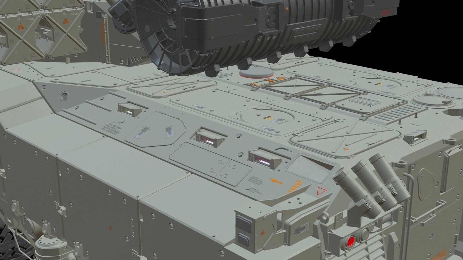 Sci fi Infantry fighting vehicle 3D model_20