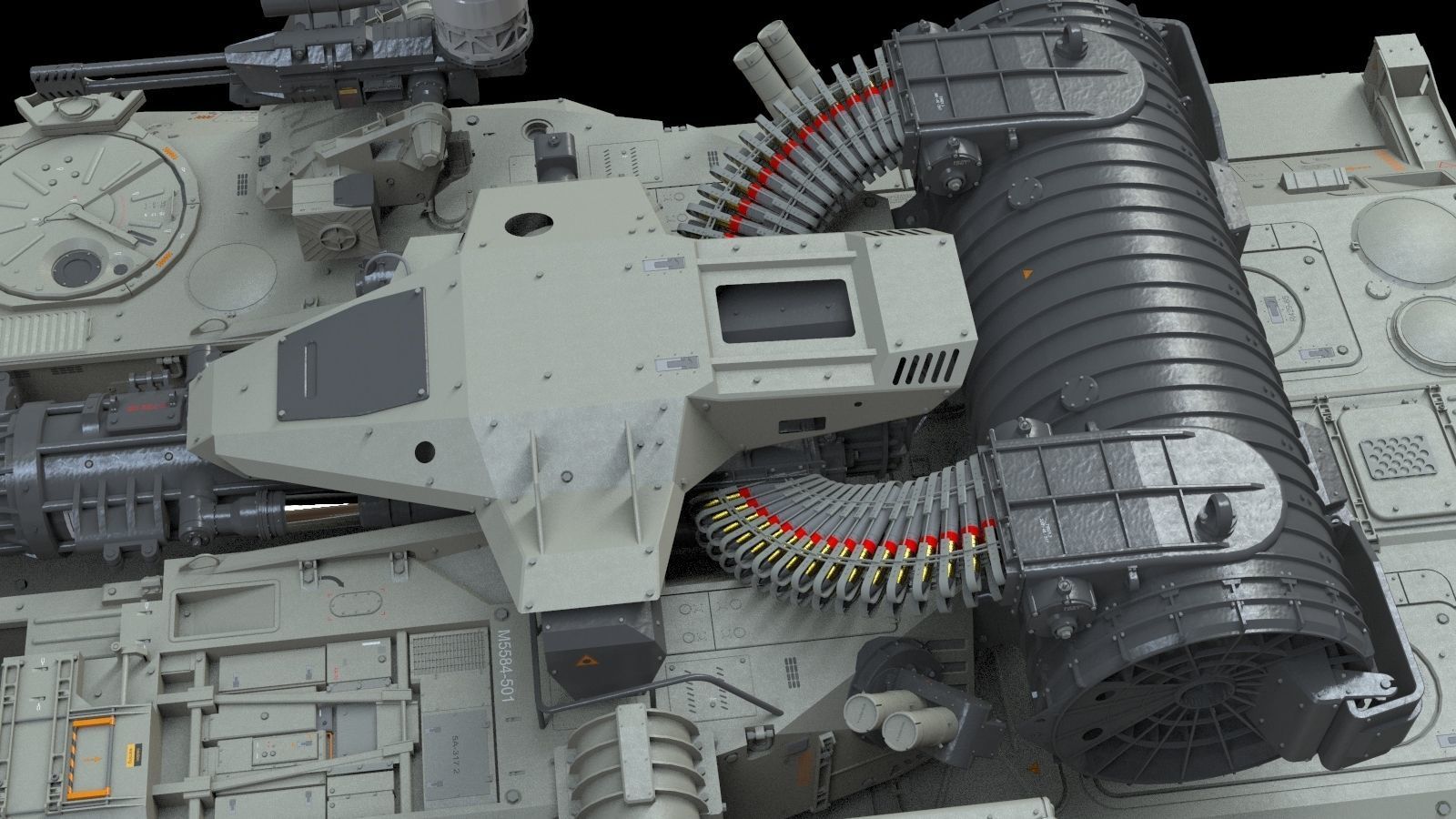 Sci fi Infantry fighting vehicle 3D model_27