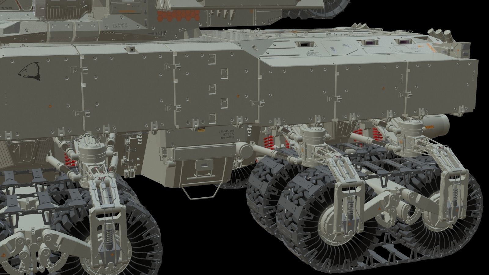Sci fi Infantry fighting vehicle 3D model_18