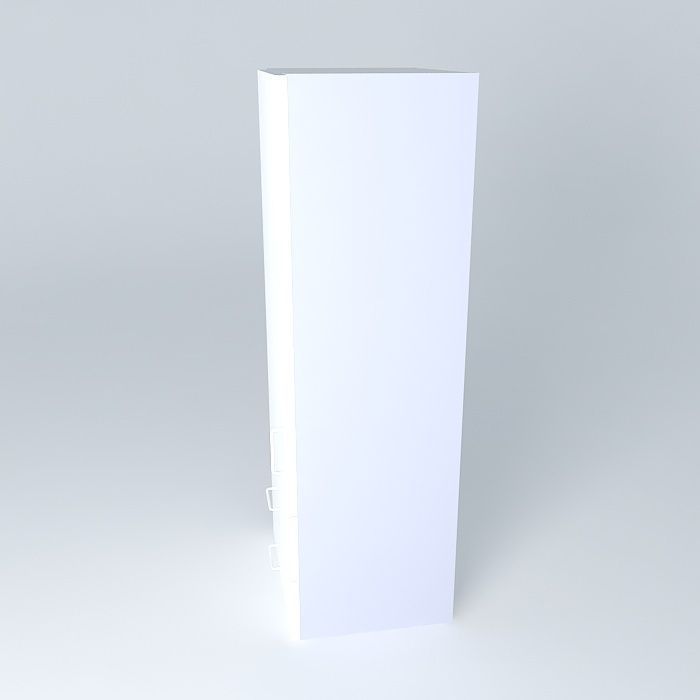 W1D2D cabinet Free 3D model_2