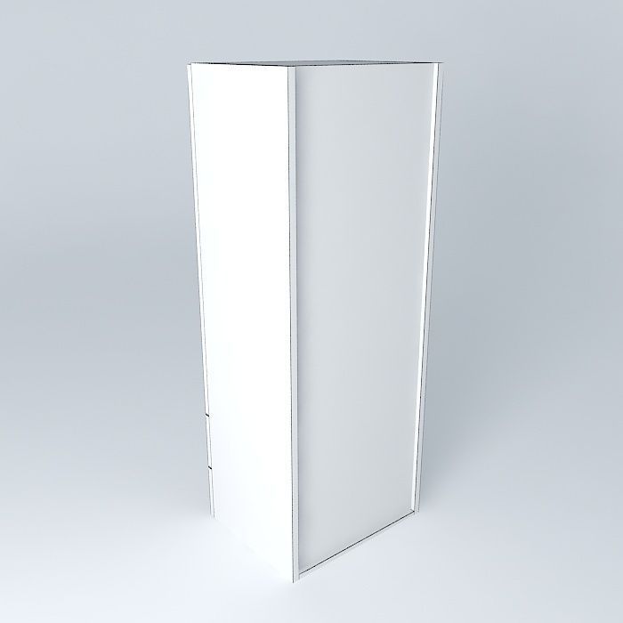 W1D2D cabinet Free 3D model_4