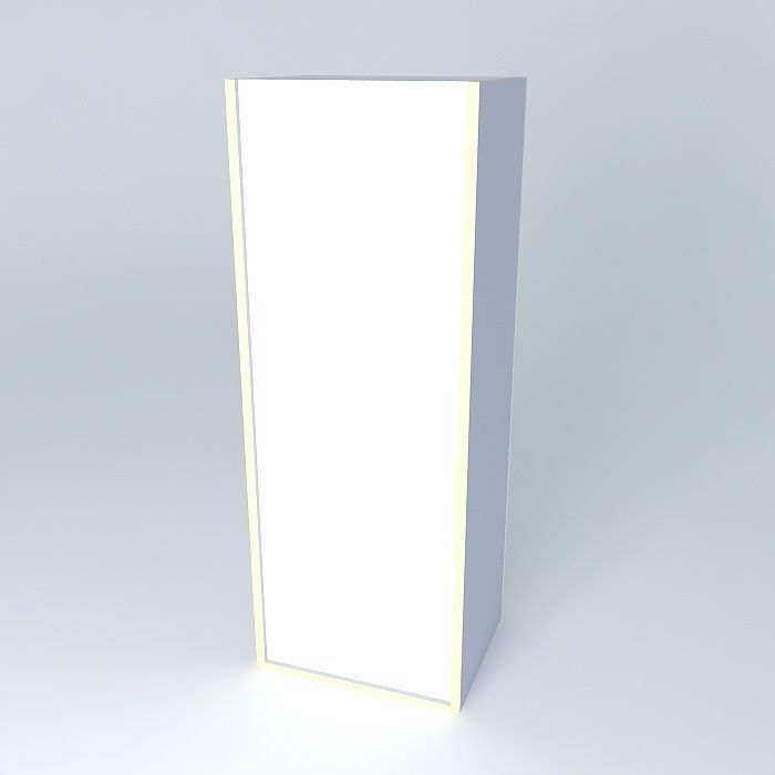 W1D2D cabinet Free 3D model_1