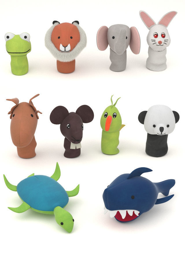 Finger puppet TITTA DJUR  3D model_1