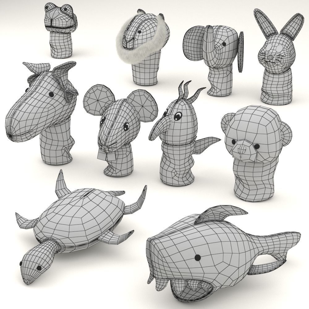 Finger puppet TITTA DJUR  3D model_3