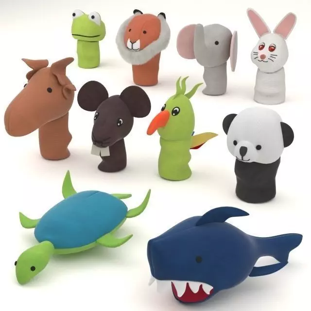 Finger puppet TITTA DJUR  3D model_0