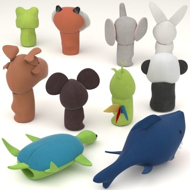 Finger puppet TITTA DJUR  3D model_2