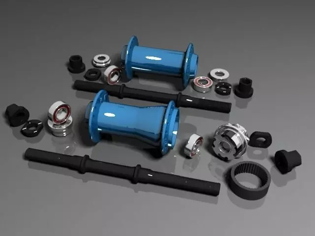 bmx cassette hub 3D model_1