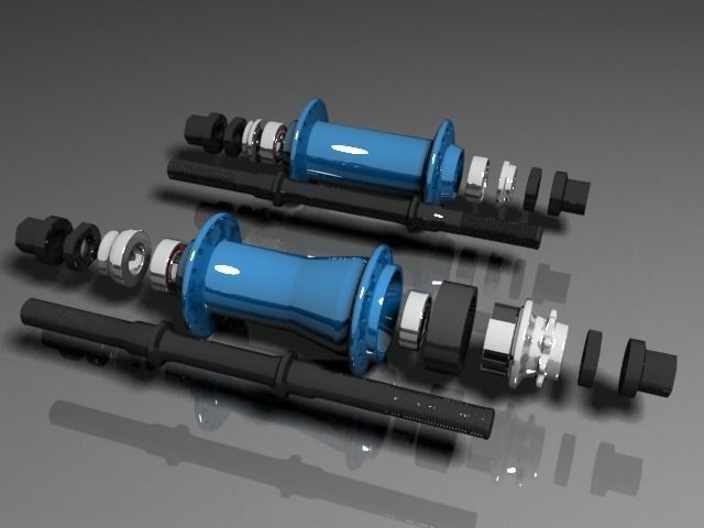 bmx cassette hub 3D model_5