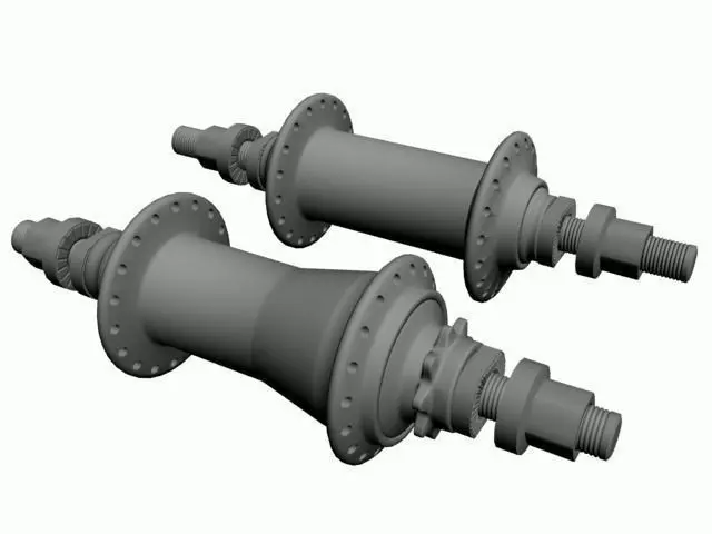 bmx cassette hub 3D model_0