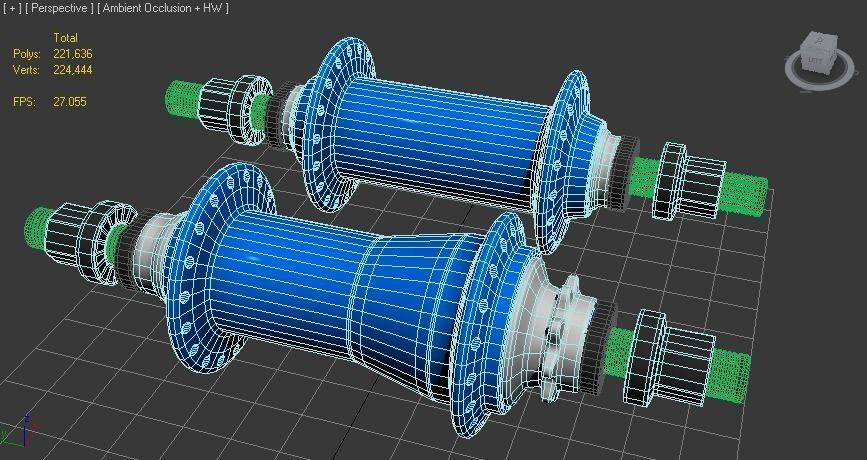 bmx cassette hub 3D model_10