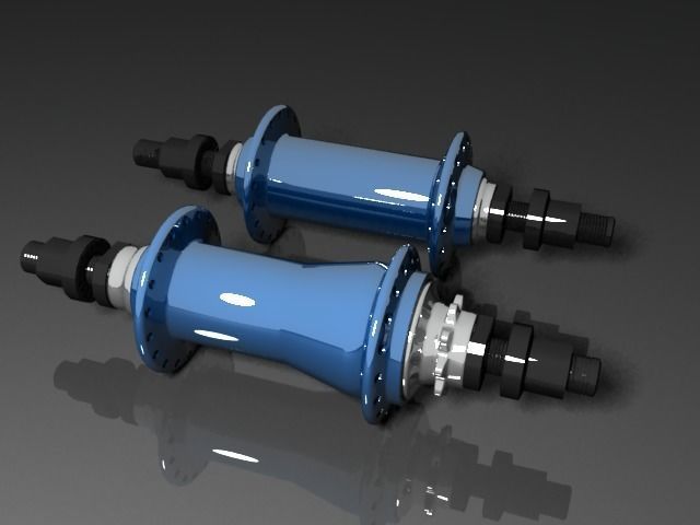 bmx cassette hub 3D model_6