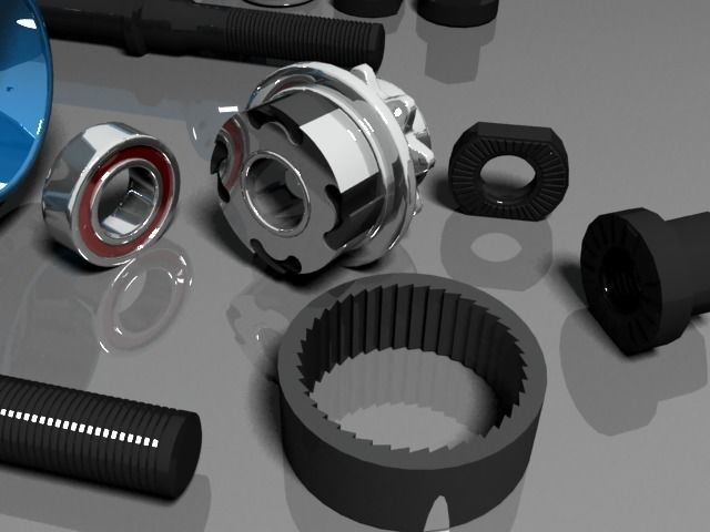 bmx cassette hub 3D model_4