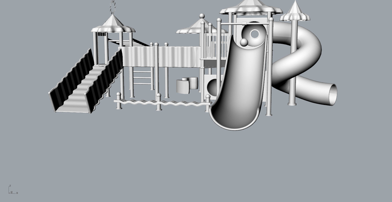 Children large amusement park toys 3D model Low-poly 3D model_8