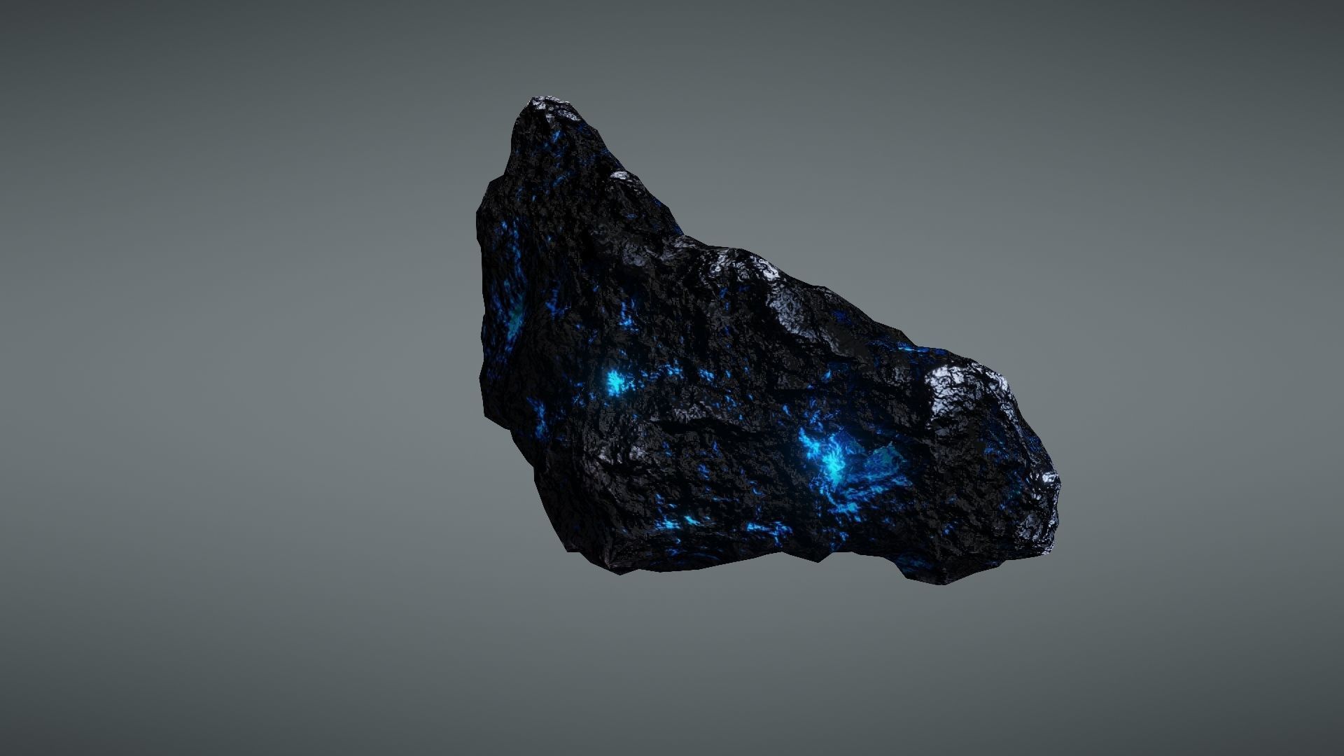Asteroid rock Low-poly 3D model_24