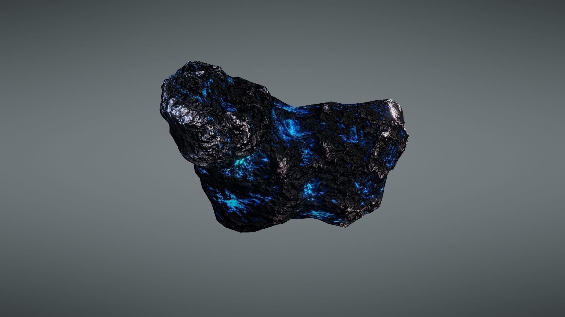 Asteroid rock Low-poly 3D model_15