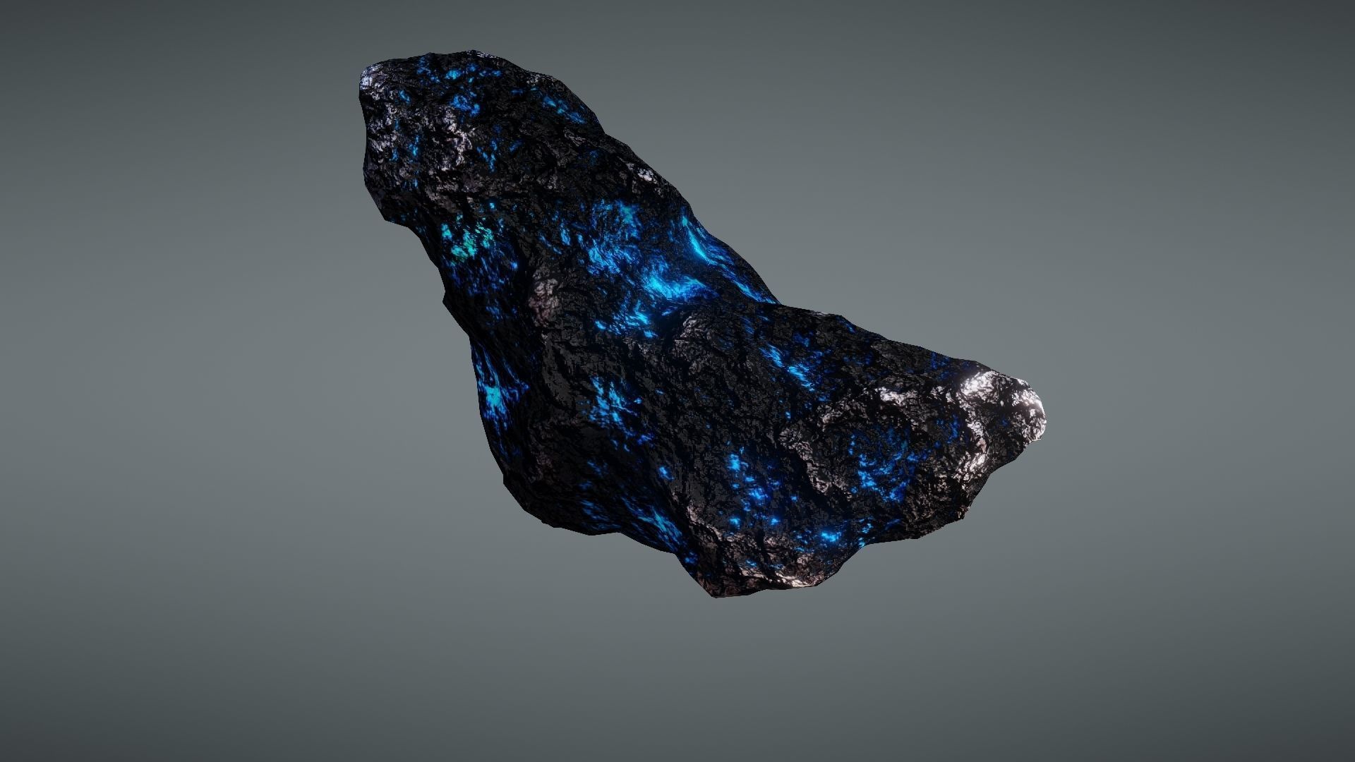 Asteroid rock Low-poly 3D model_19