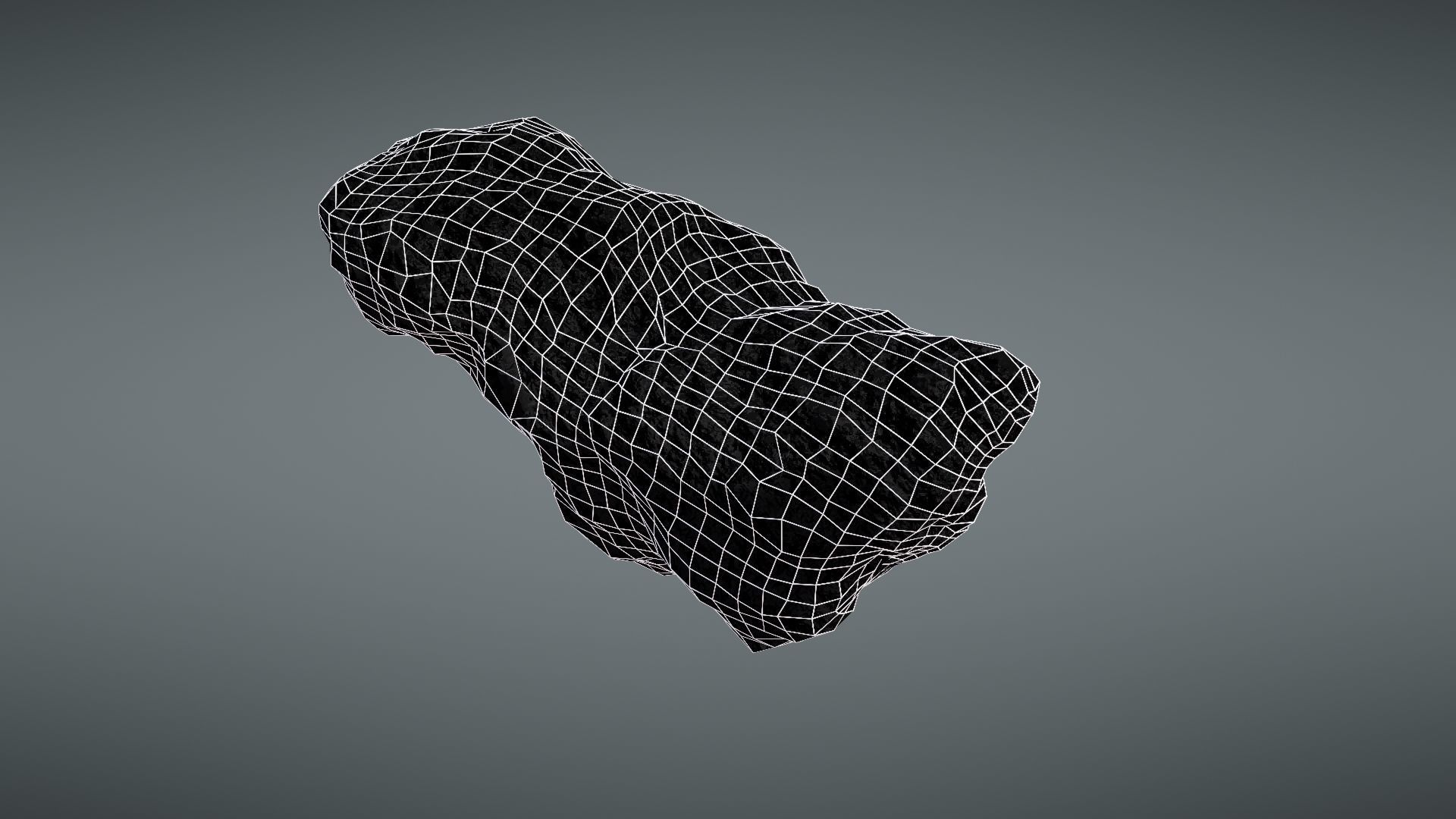 Asteroid rock Low-poly 3D model_33