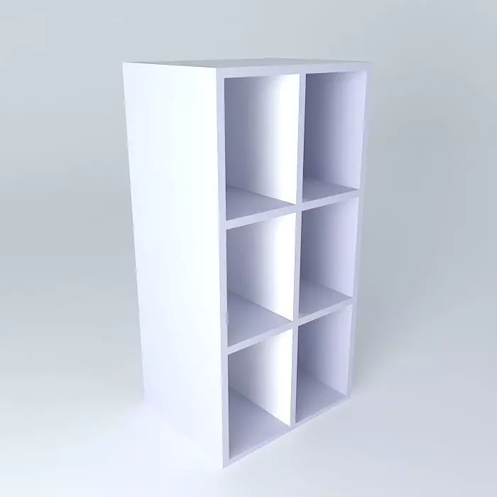 W0D bookcase Free 3D model_0