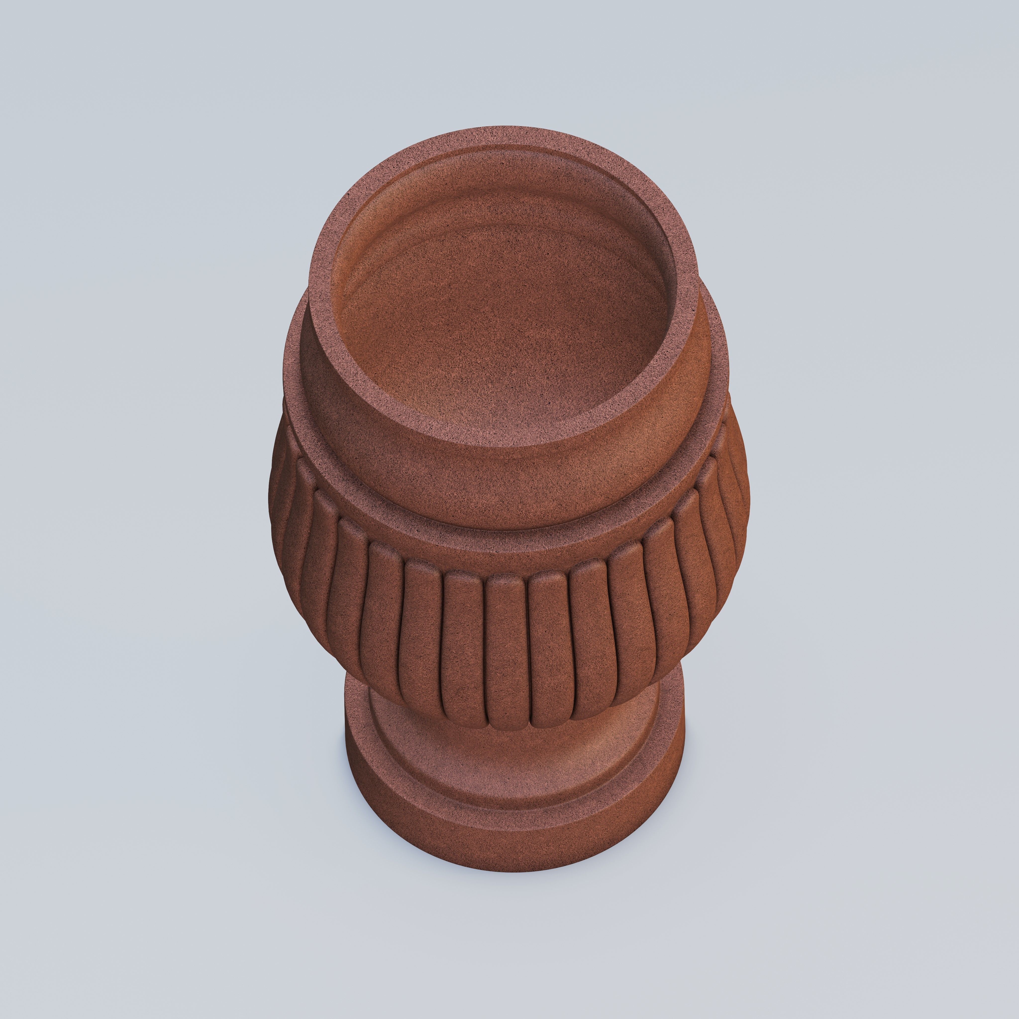 Garden urn planter04 3D model_3