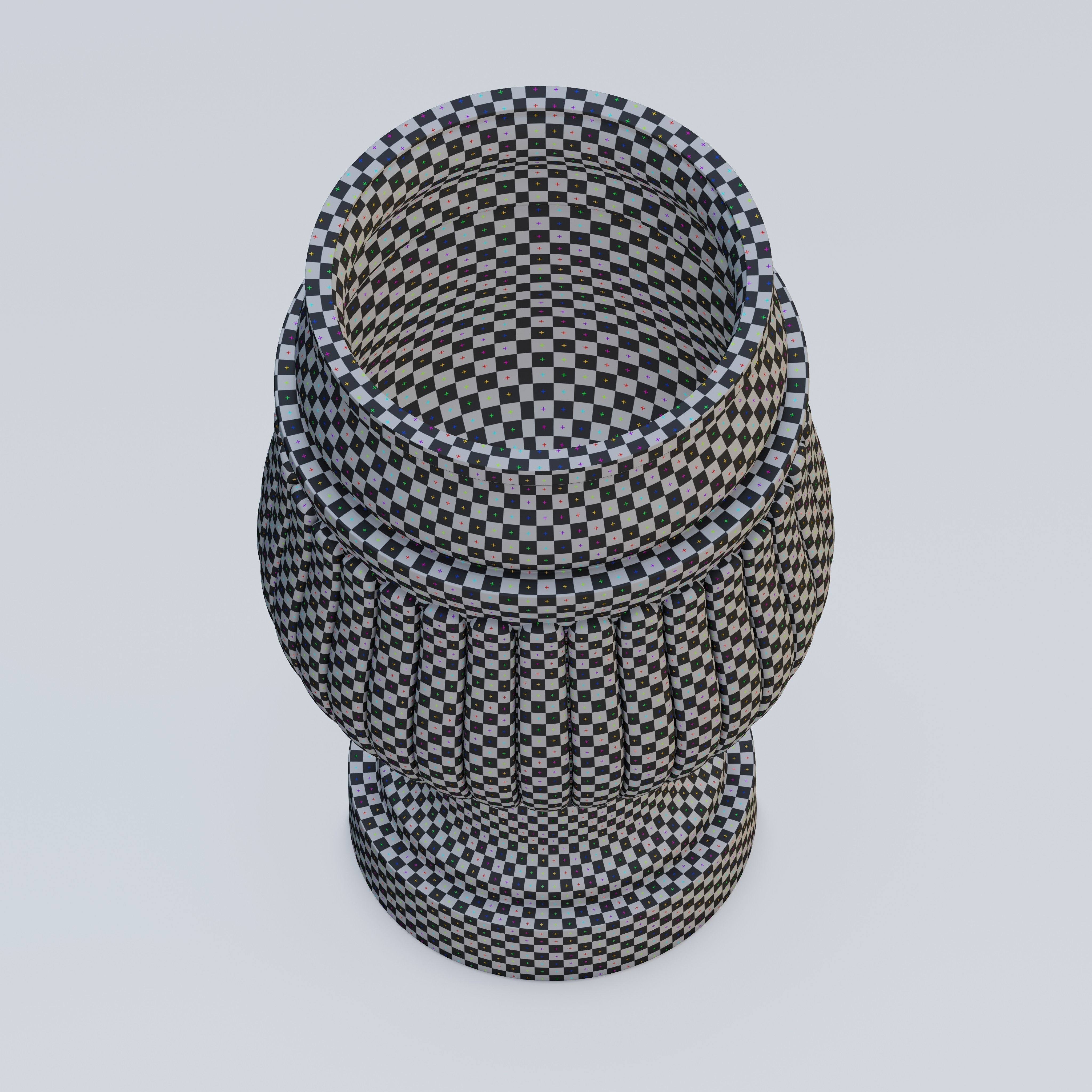 Garden urn planter04 3D model_6