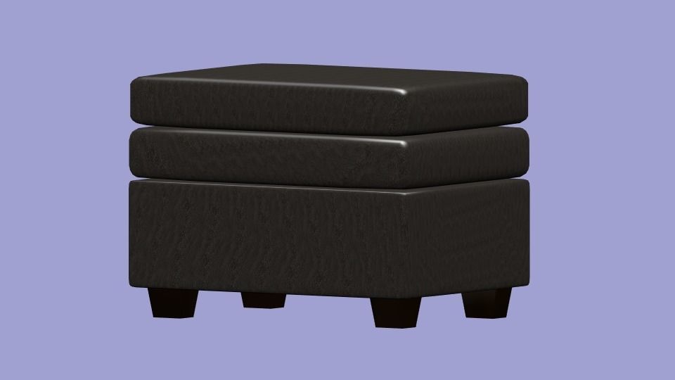 table of sofa Low-poly 3D model_1