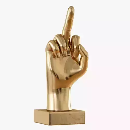 Figurine fuck gold hand