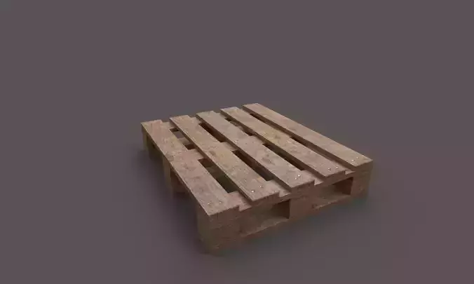 Pallet 3D model wooden