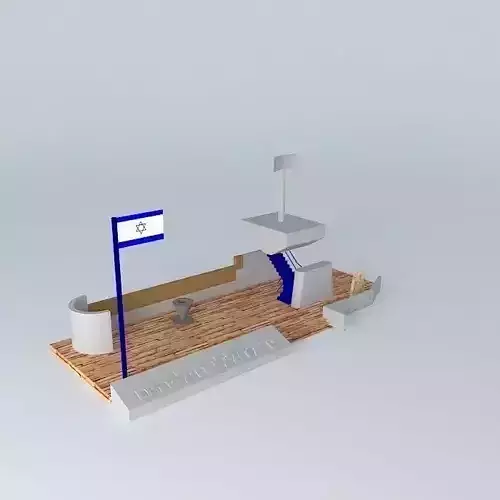 Israeli navy war memorial Free 3D model