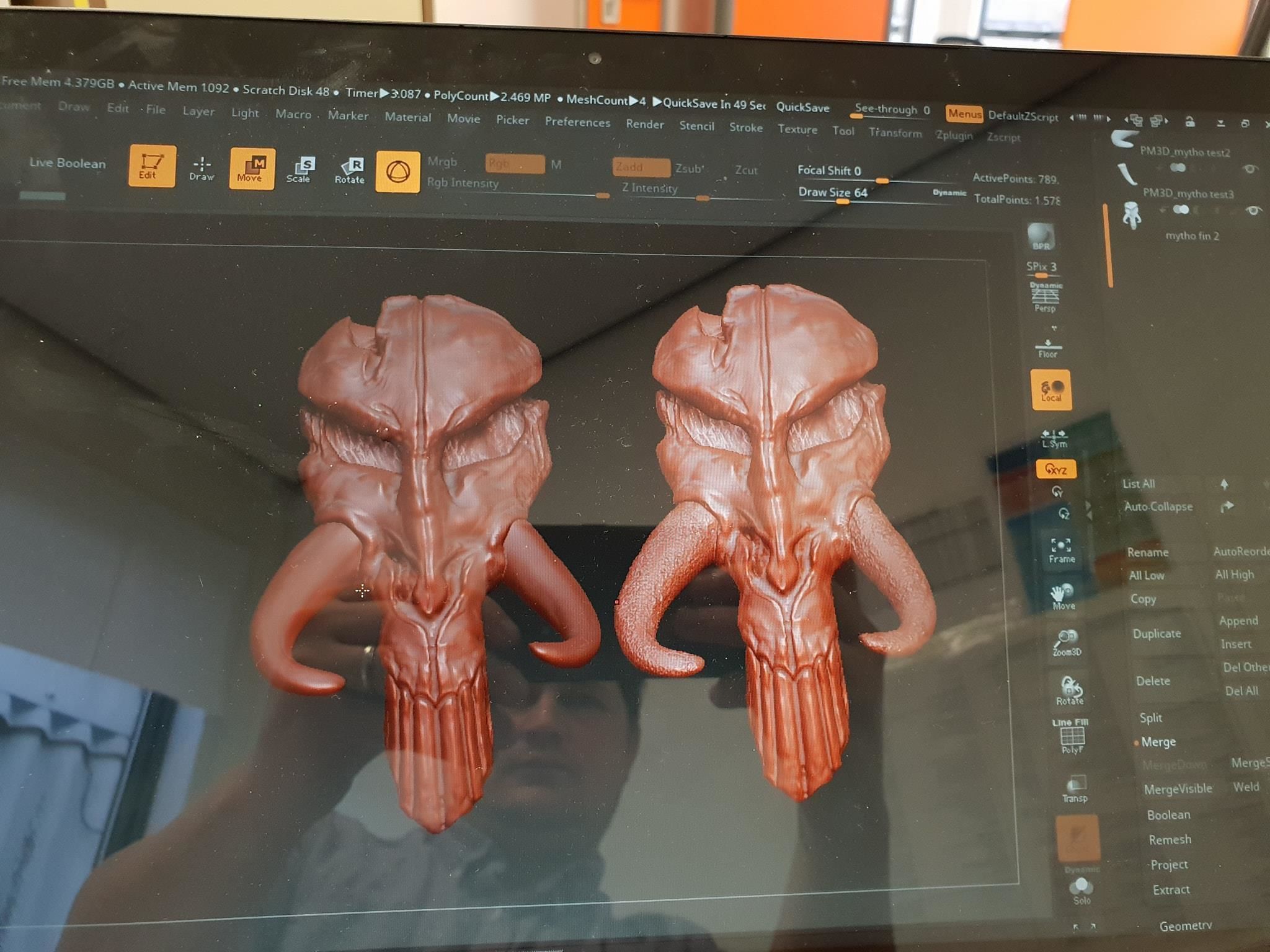 Mythosaur Skull 3D print model_1
