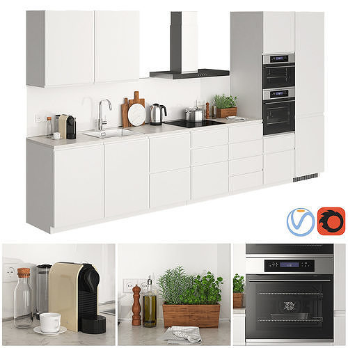 Metod Voxtorp Glossy White 3D model