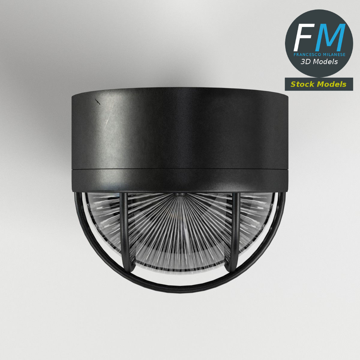 Bulkhead lamp 3D model_6