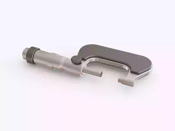 Micrometer metal clamp 3D model