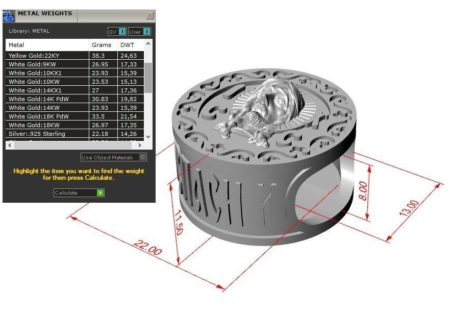 Details of bracelet and lock  3D print model_6