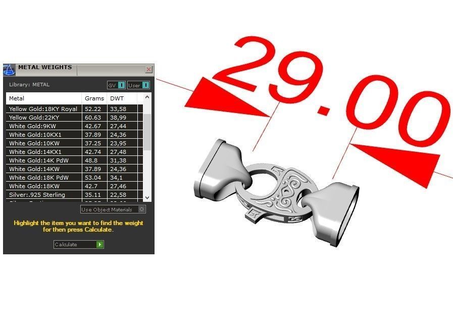 Details of bracelet and lock  3D print model_7