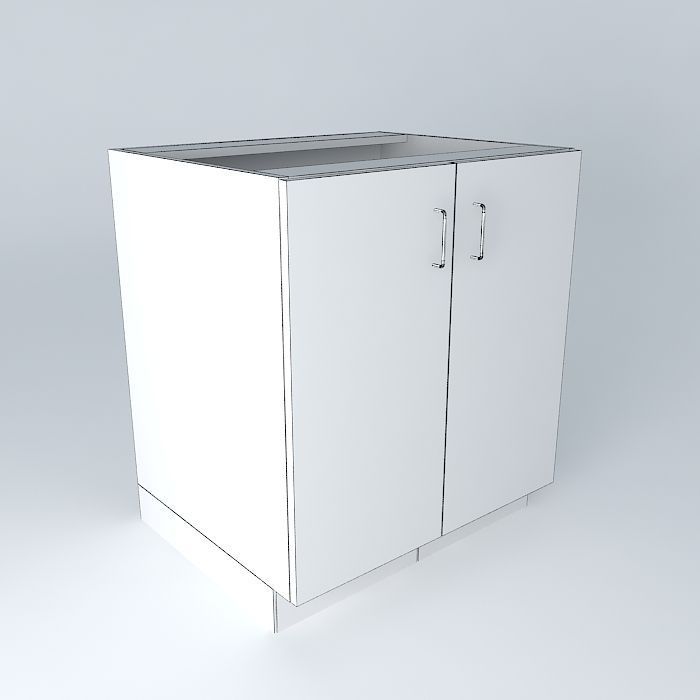S2D0FDHC cabinet Free 3D model_3