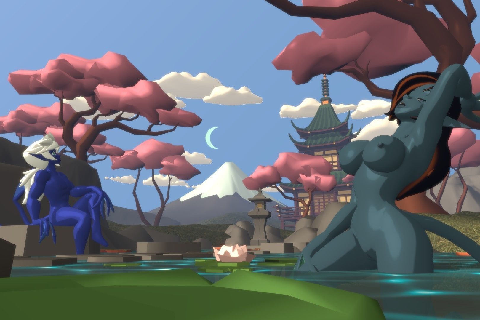 Acheron Abyssian Nude Low-poly 3D model_20