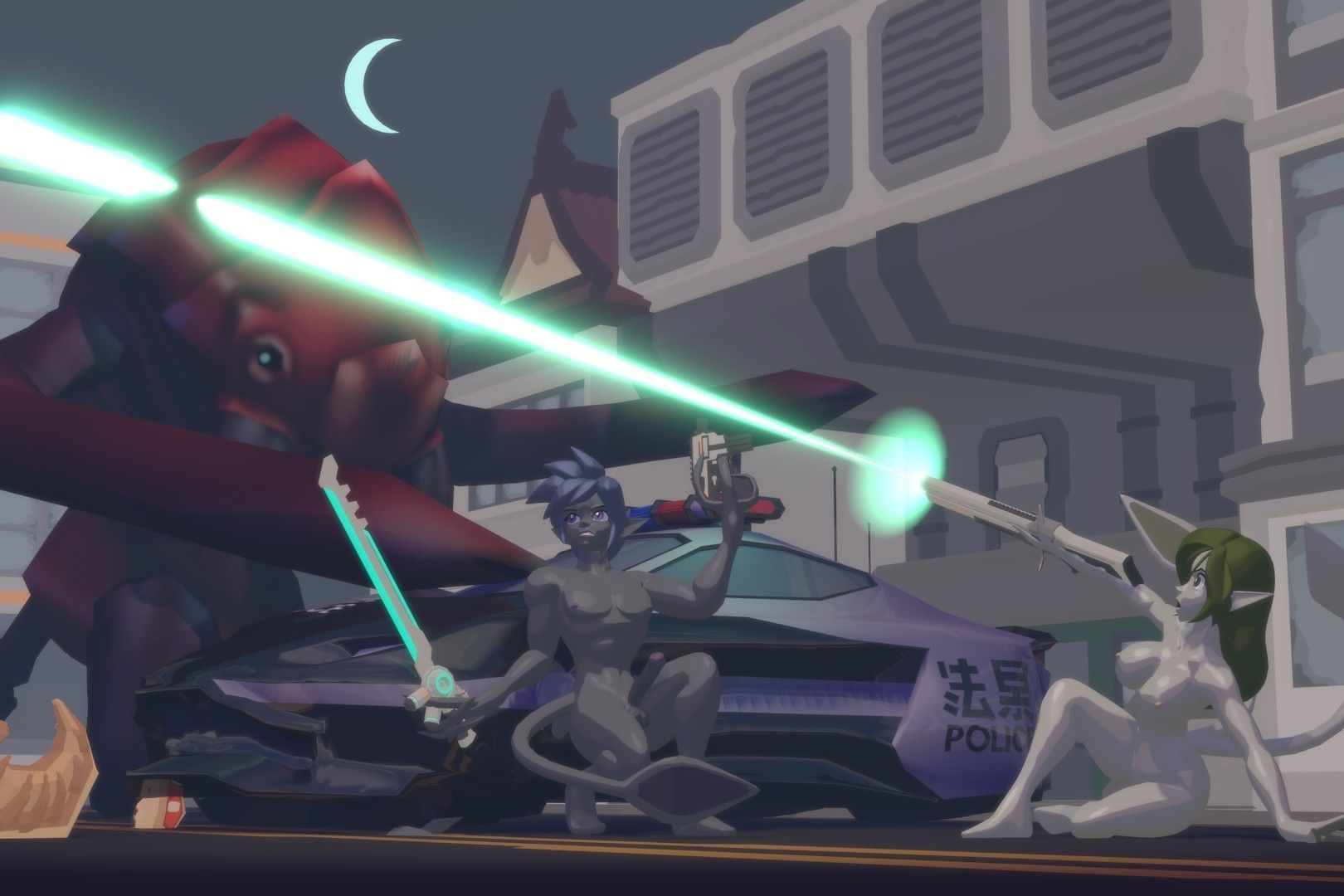 Acheron Abyssian Nude Low-poly 3D model_17