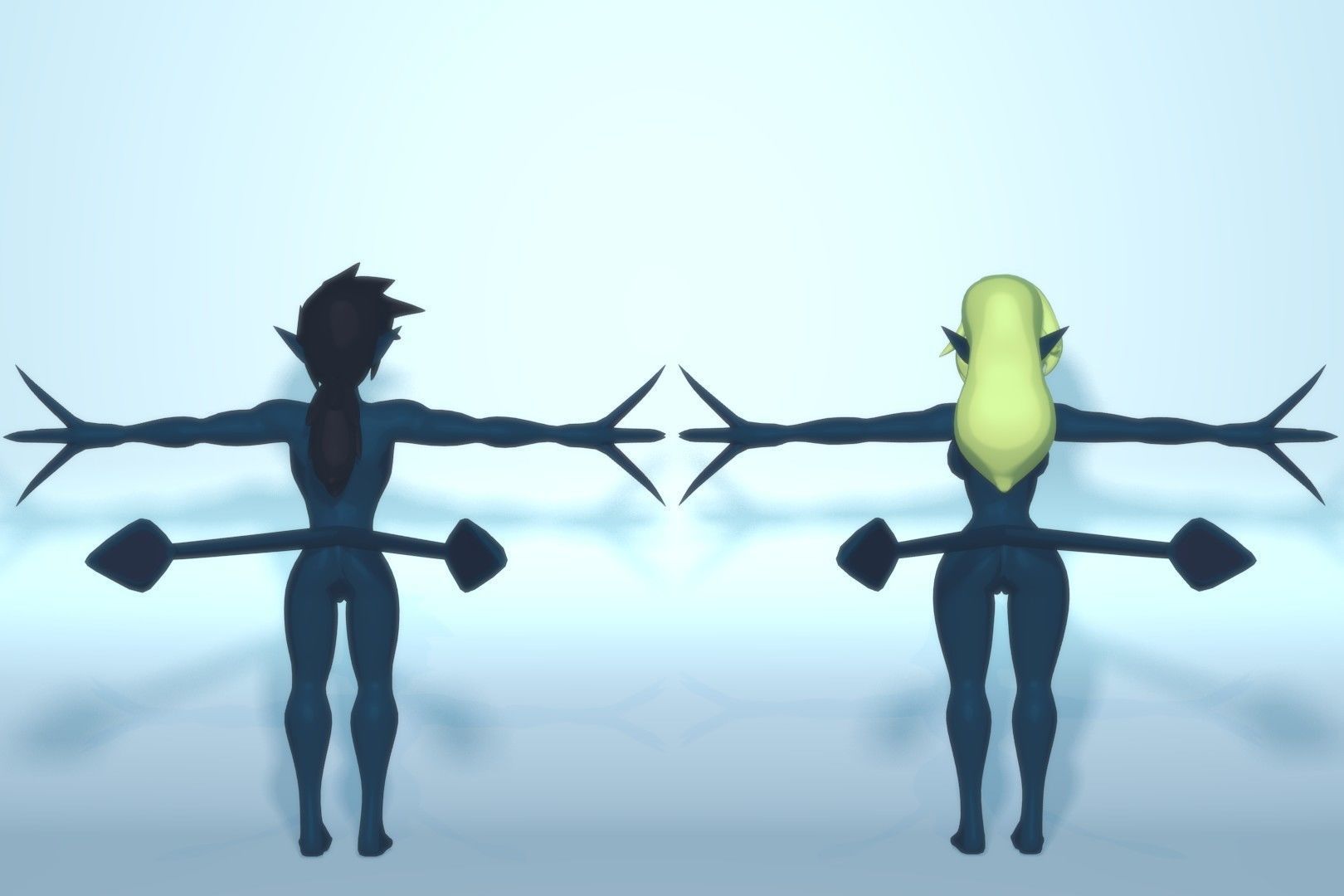 Acheron Abyssian Nude Low-poly 3D model_7