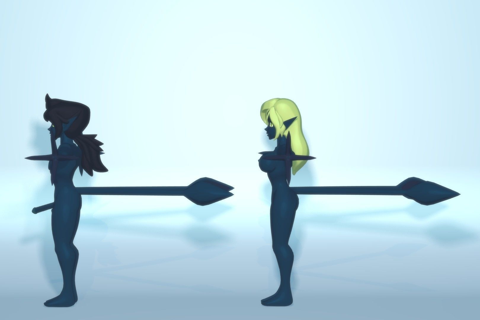 Acheron Abyssian Nude Low-poly 3D model_5