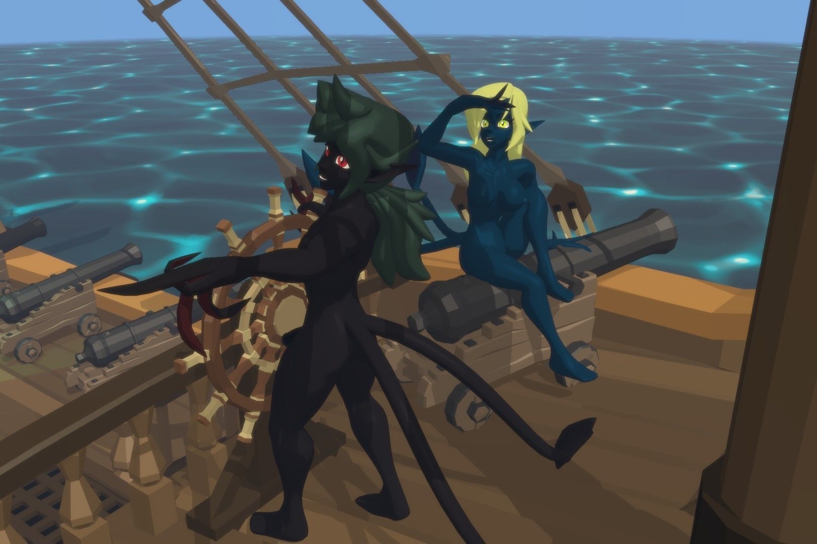 Acheron Abyssian Nude Low-poly 3D model_15