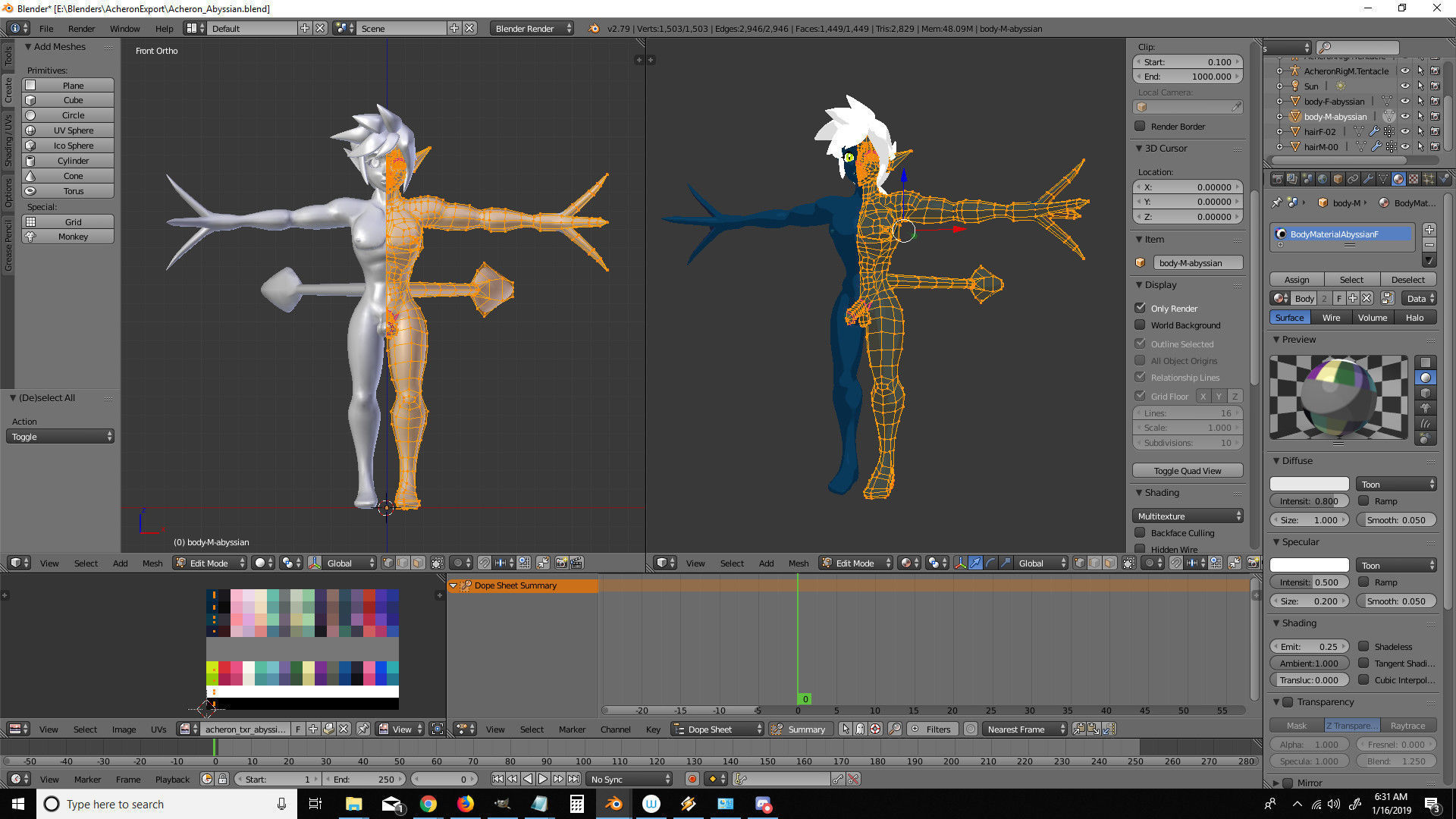 Acheron Abyssian Nude Low-poly 3D model_10