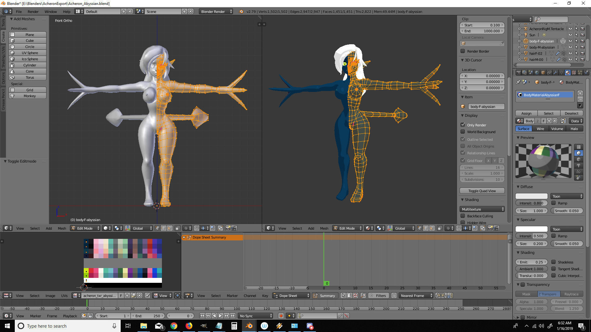 Acheron Abyssian Nude Low-poly 3D model_9