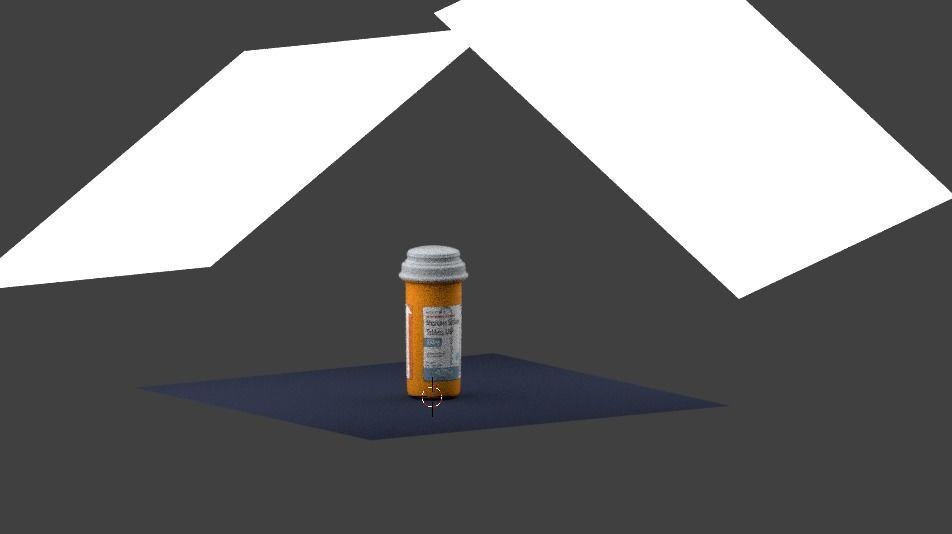 Painkiller pill bottle Low-poly 3D model_3