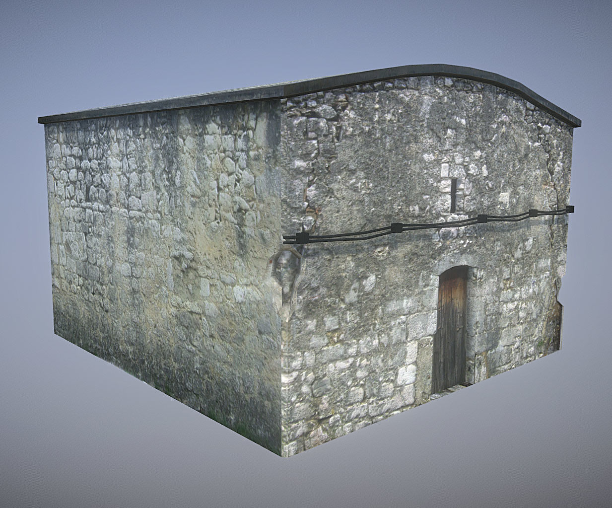 Old House 7 Low-poly 3D model_3