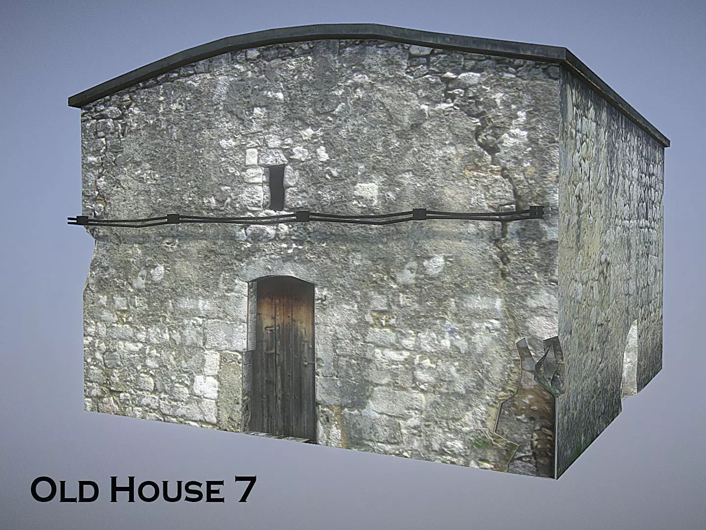 Old House 7 Low-poly 3D model_0