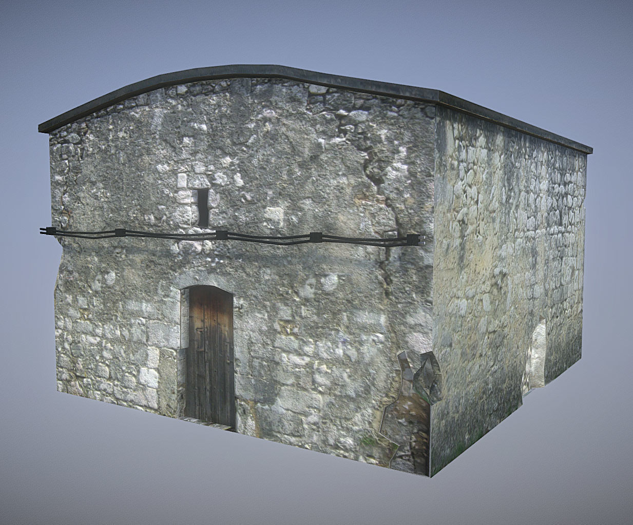 Old House 7 Low-poly 3D model_2