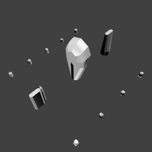 Dilophosaurus Male Right Leg STL 3D print model_7