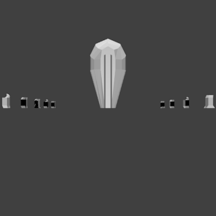 Dilophosaurus Male Right Leg STL 3D print model_5