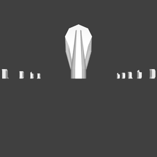 Dilophosaurus Male Right Leg STL 3D print model_4