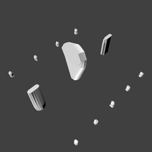 Dilophosaurus Male Right Leg STL 3D print model_9